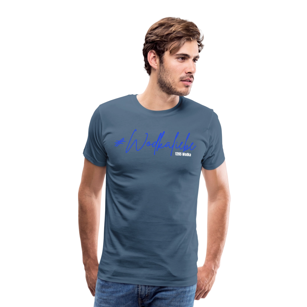 #Wodkaliebe 1205 - Männer Premium T-Shirt - Blaugrau