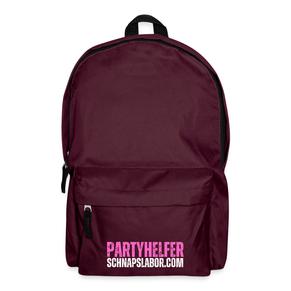 Partyhelfer - Rucksack - Burgunderrot