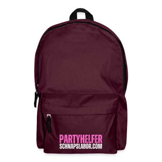 Partyhelfer - Rucksack - Burgunderrot