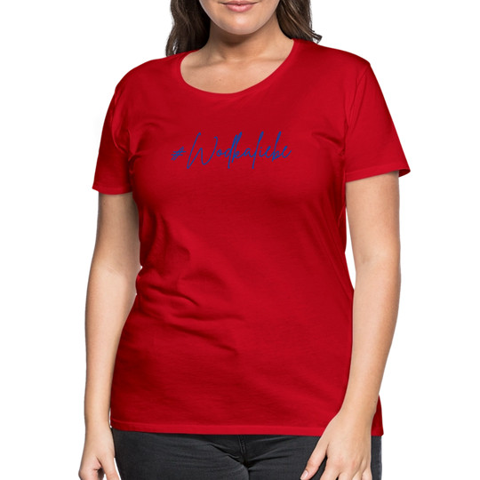 #Wodkaliebe - Frauen Premium T-Shirt - Rot