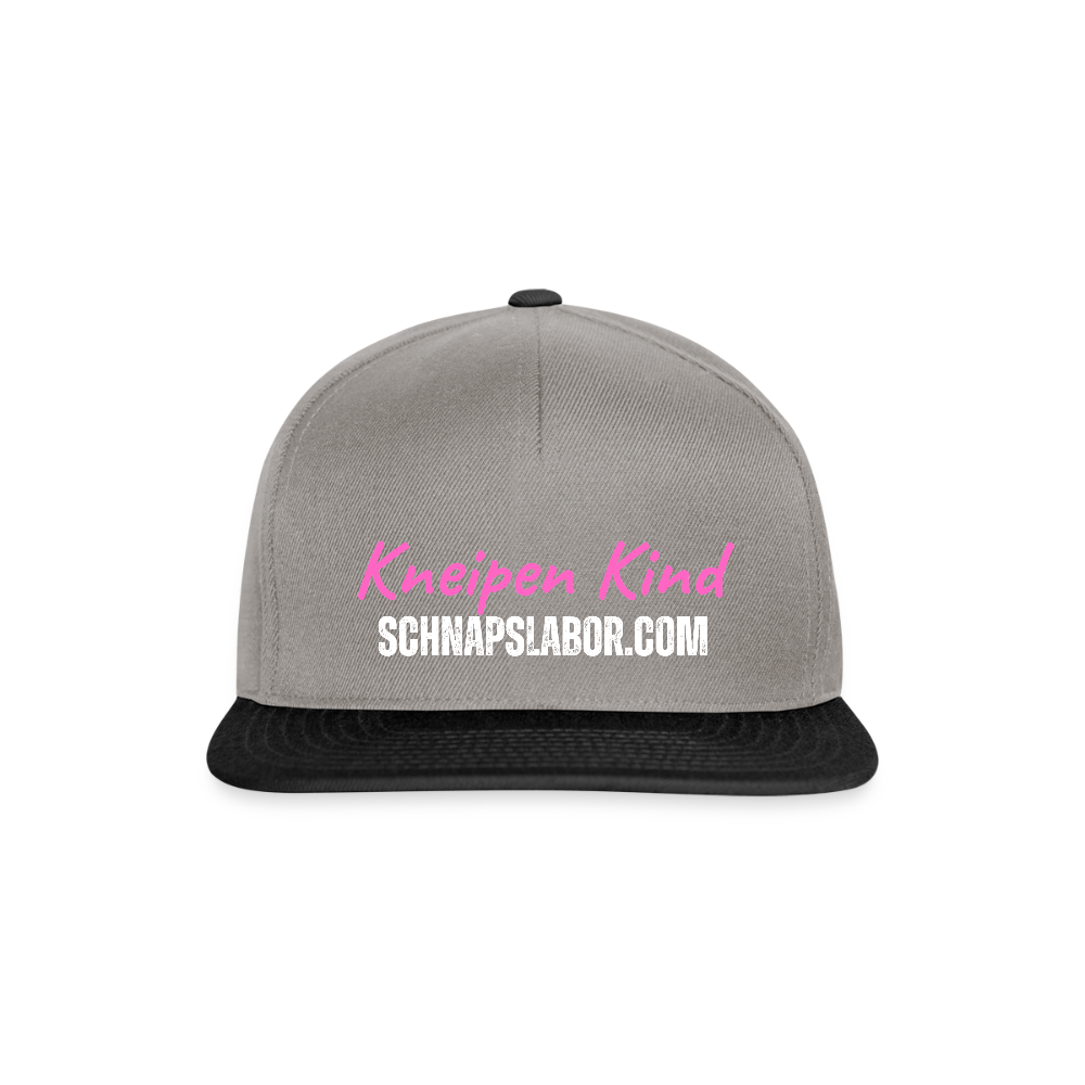 Kneipen Kind - Snapback Cap - Graphit/Schwarz