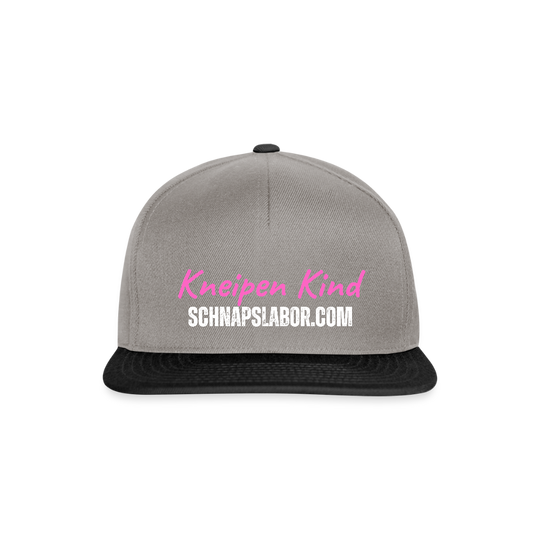 Kneipen Kind - Snapback Cap - Graphit/Schwarz