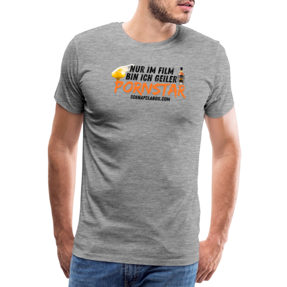 Männer Premium T-Shirt - Grau meliert
