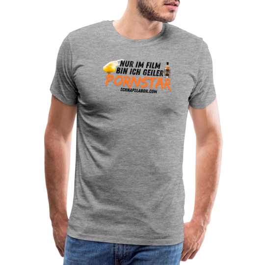 Männer Premium T-Shirt - Grau meliert
