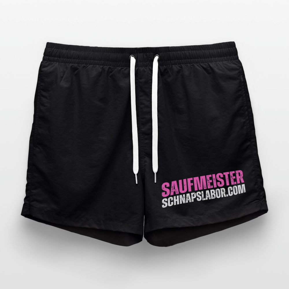 Saufmeister - Badeshorts - Schwarz