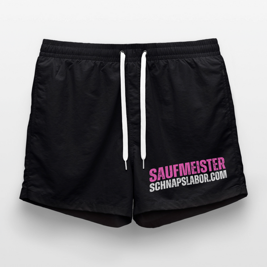 Saufmeister - Badeshorts - Schwarz