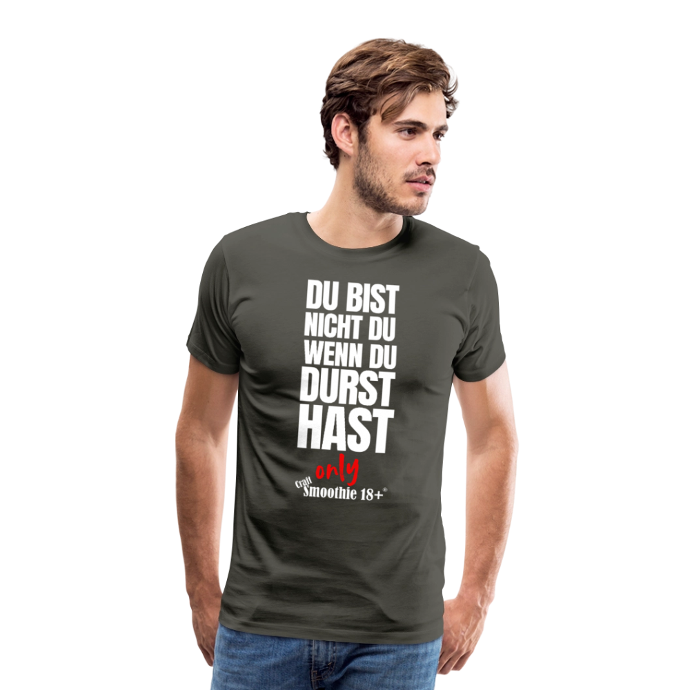 Du bist nicht Du - Männer Premium T-Shirt - Asphalt