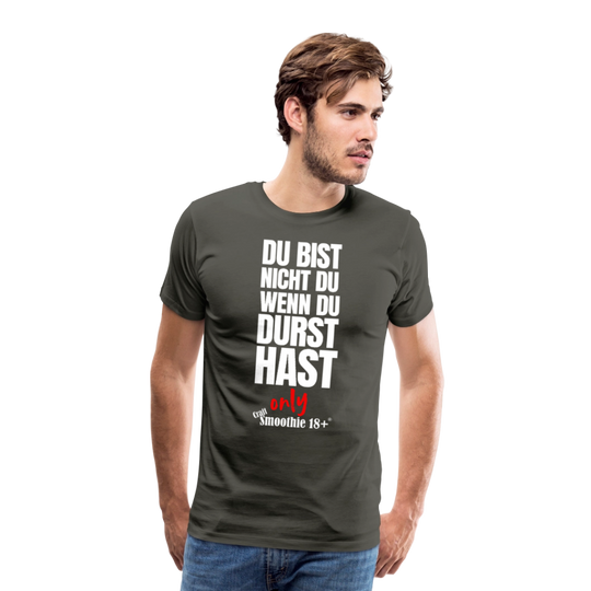Du bist nicht Du - Männer Premium T-Shirt - Asphalt