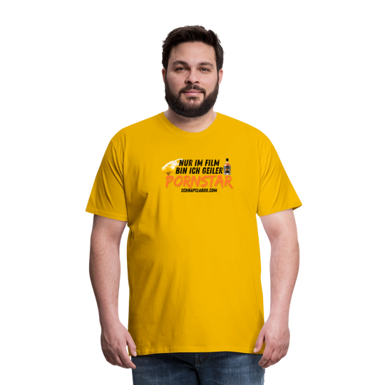 Männer Premium T-Shirt - Sonnengelb