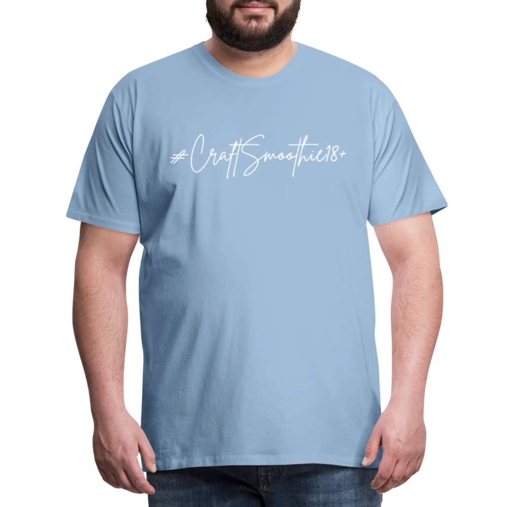 #CraftSmoothie18+ - Männer Premium T-Shirt - Sky