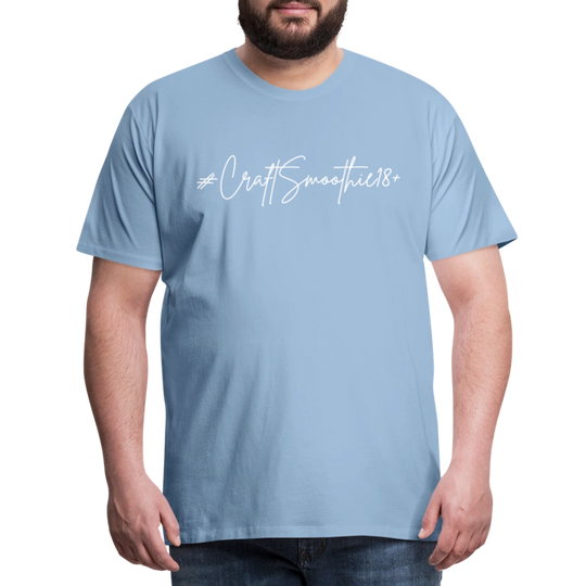 #CraftSmoothie18+ - Männer Premium T-Shirt - Sky