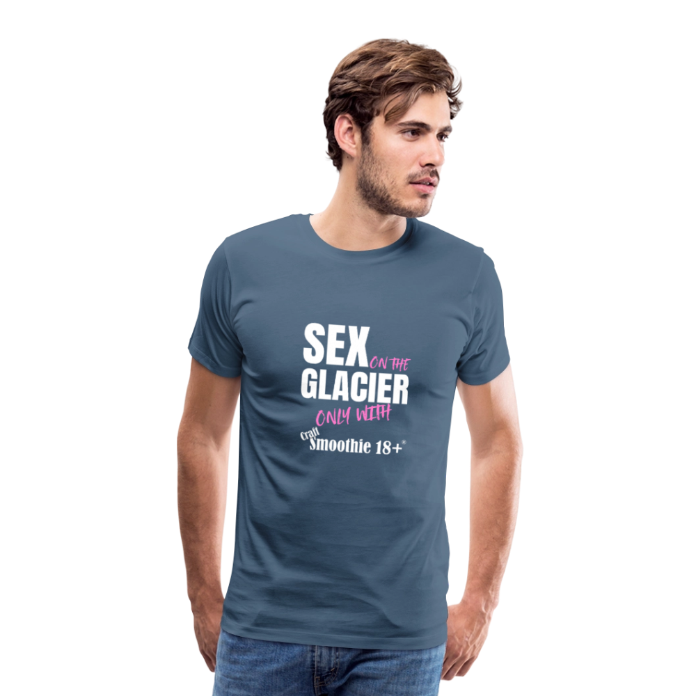 Sex on the Glacier - "Männer Premium T-Shirt" - Blaugrau