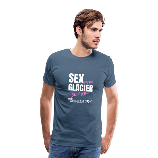 Sex on the Glacier - "Männer Premium T-Shirt" - Blaugrau