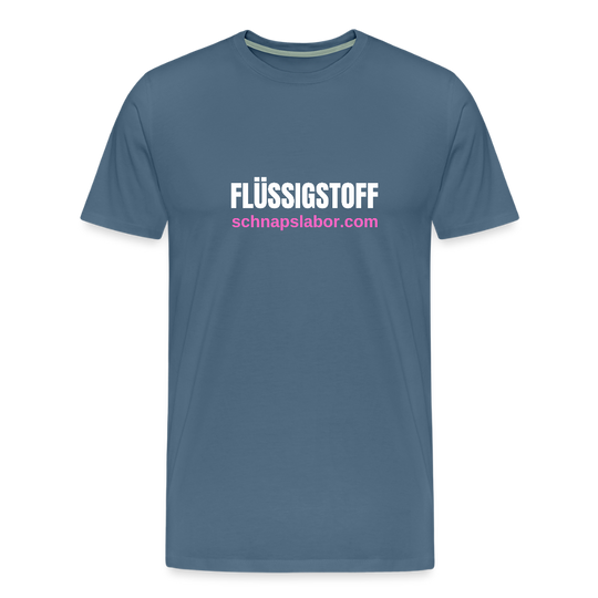 Flüssigstoff - Männer Premium T-Shirt - Blaugrau