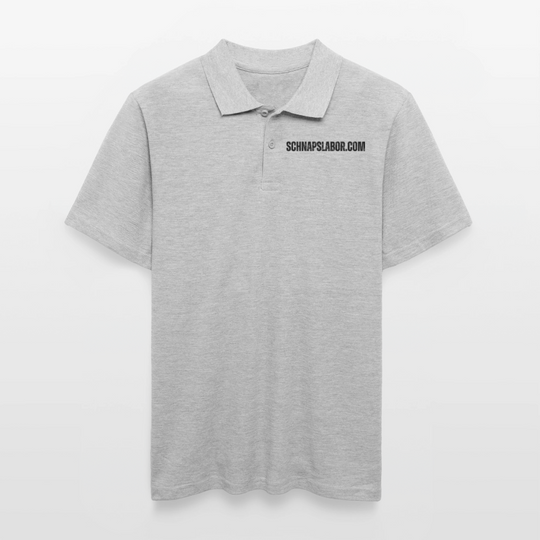 Schnapslabor - Männer Poloshirt - Grau meliert