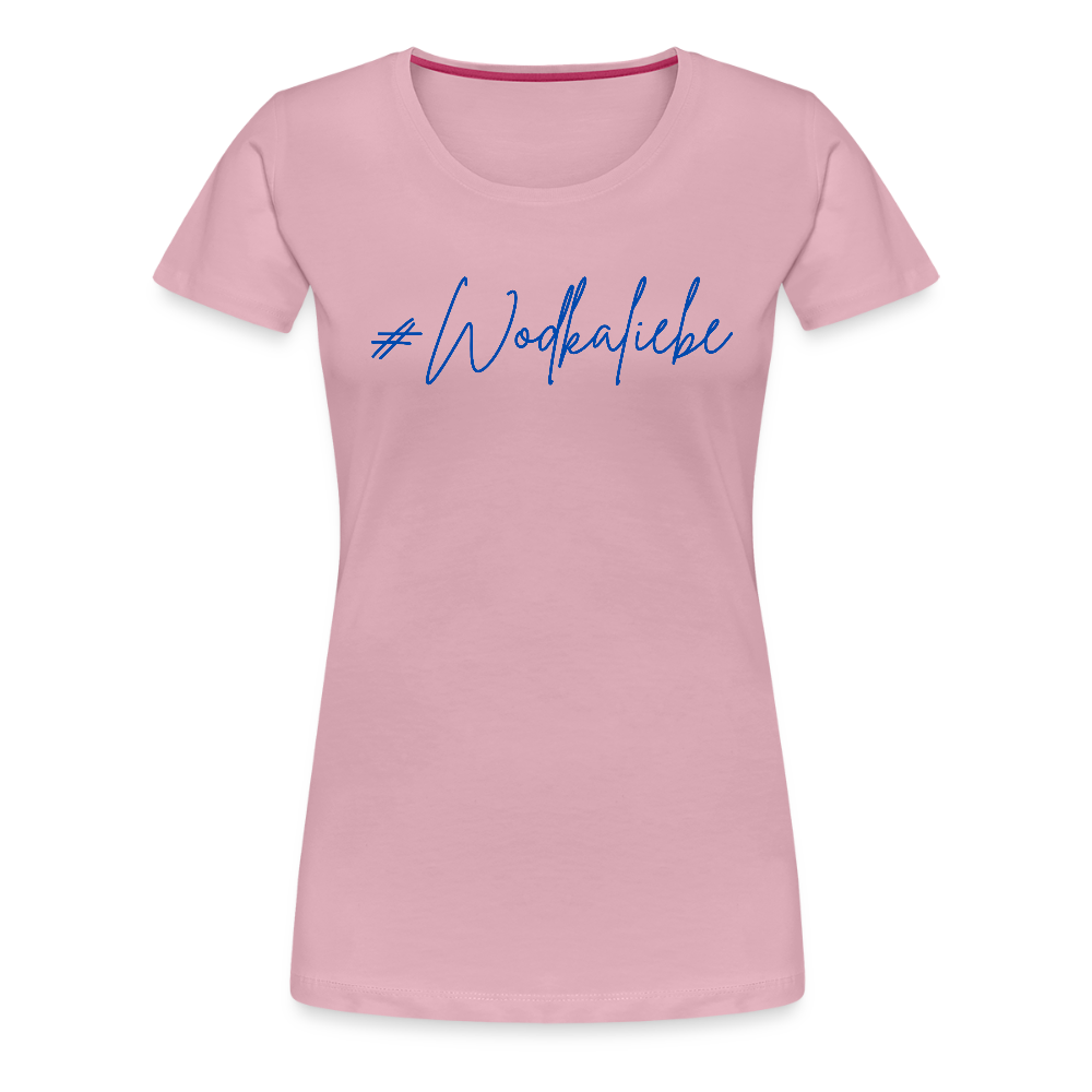 #Wodkaliebe - Frauen Premium T-Shirt - Hellrosa