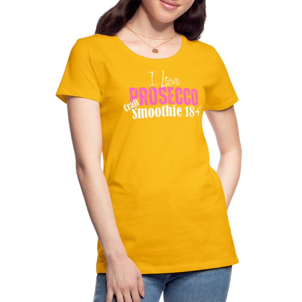 I love Prosecco - Frauen Premium T-Shirt - Sonnengelb