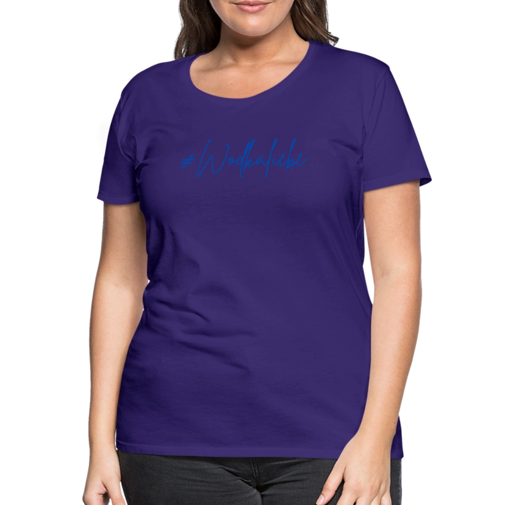 #Wodkaliebe - Frauen Premium T-Shirt - Lila
