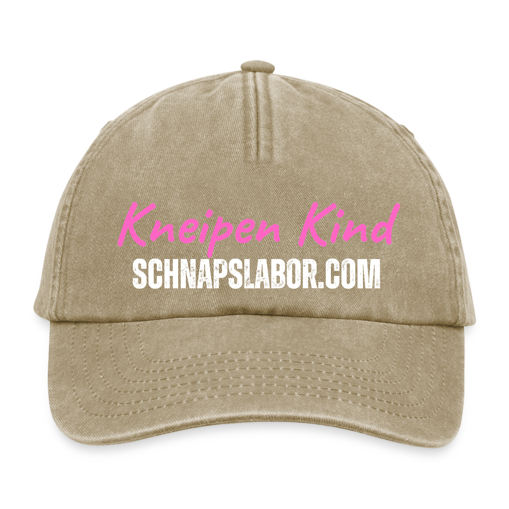Kneipen Kind - Relaxed Vintage Cap - Vintage Beige