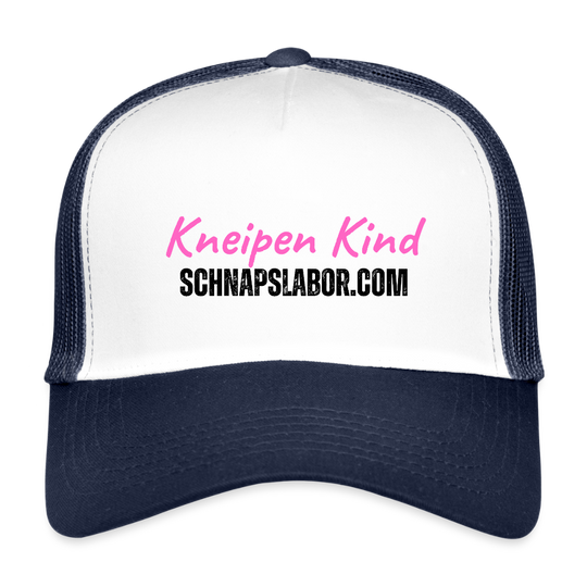 Kneipen Kind - Trucker Cap - Weiß/Navy