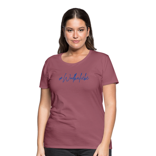 #Wodkaliebe - Frauen Premium T-Shirt - Malve