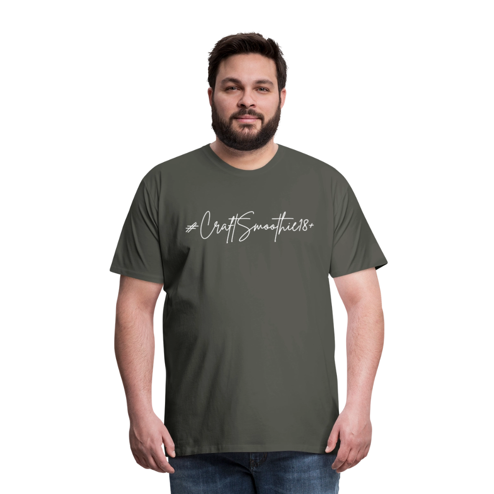 #CraftSmoothie18+ - Männer Premium T-Shirt - Asphalt