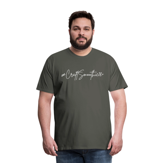 #CraftSmoothie18+ - Männer Premium T-Shirt - Asphalt