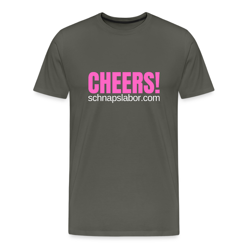 Cheers - Männer Premium T-Shirt - Asphalt