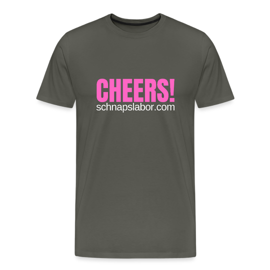 Cheers - Männer Premium T-Shirt - Asphalt