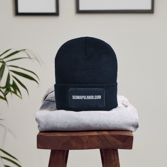 Schnapslabor - Recycelte Patch Beanie - French Navy
