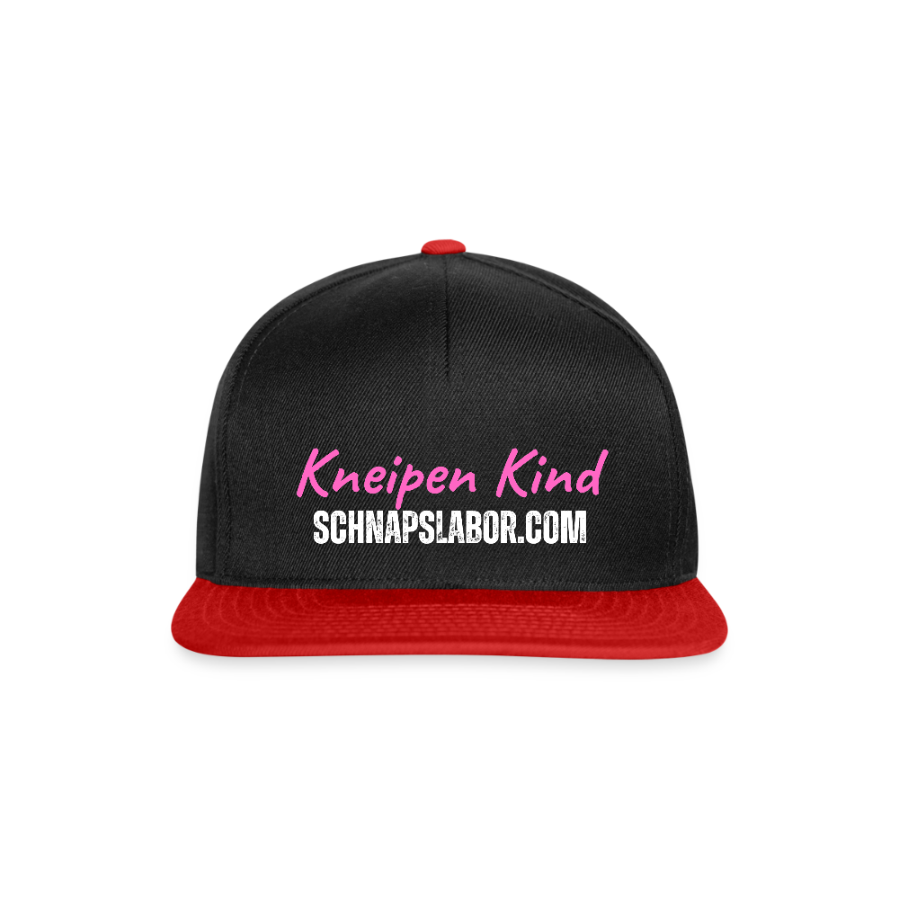 Kneipen Kind - Snapback Cap - Schwarz/Rot
