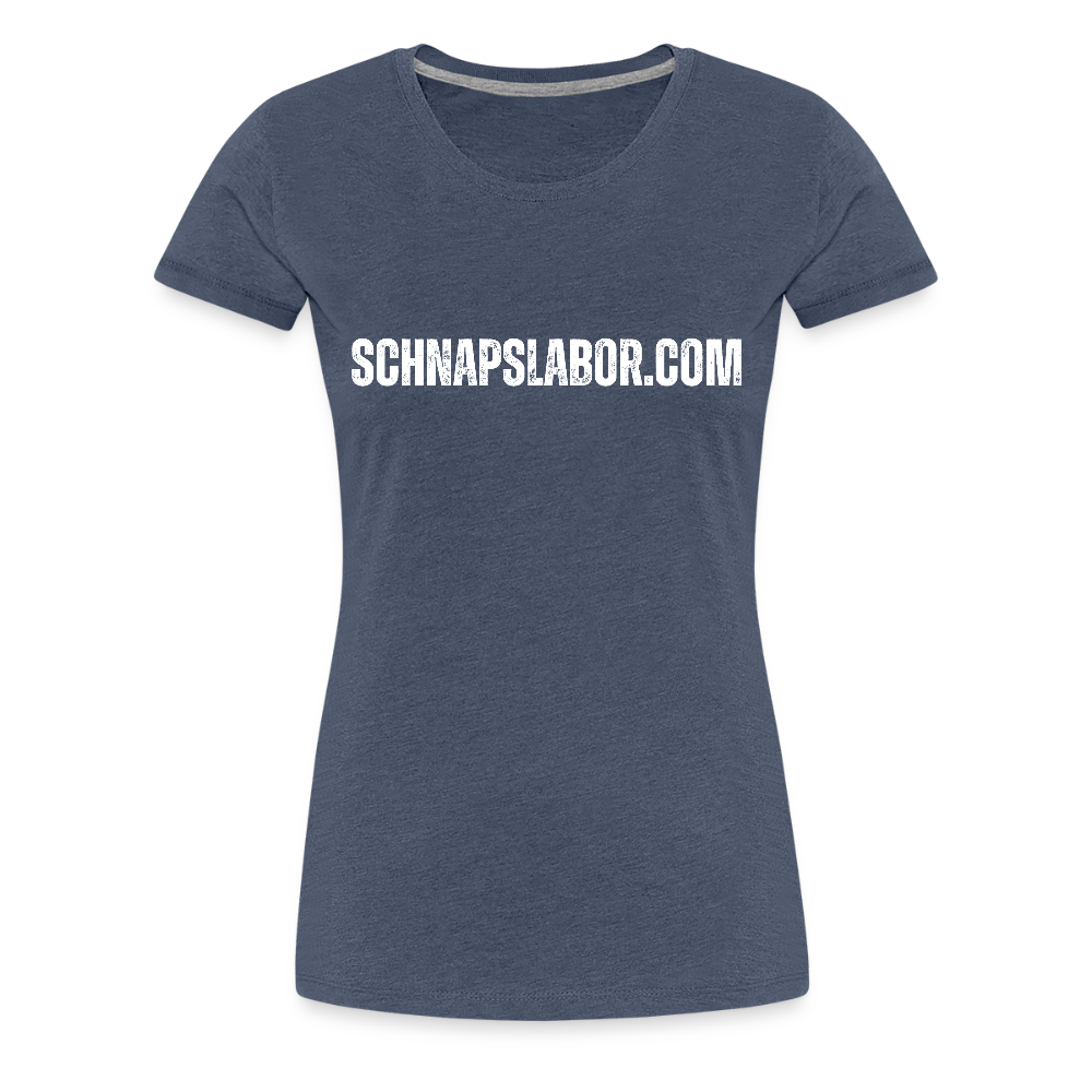 Schnapslabor - "Frauen Premium T-Shirt" - Blau meliert