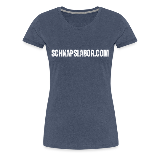 Schnapslabor - "Frauen Premium T-Shirt" - Blau meliert