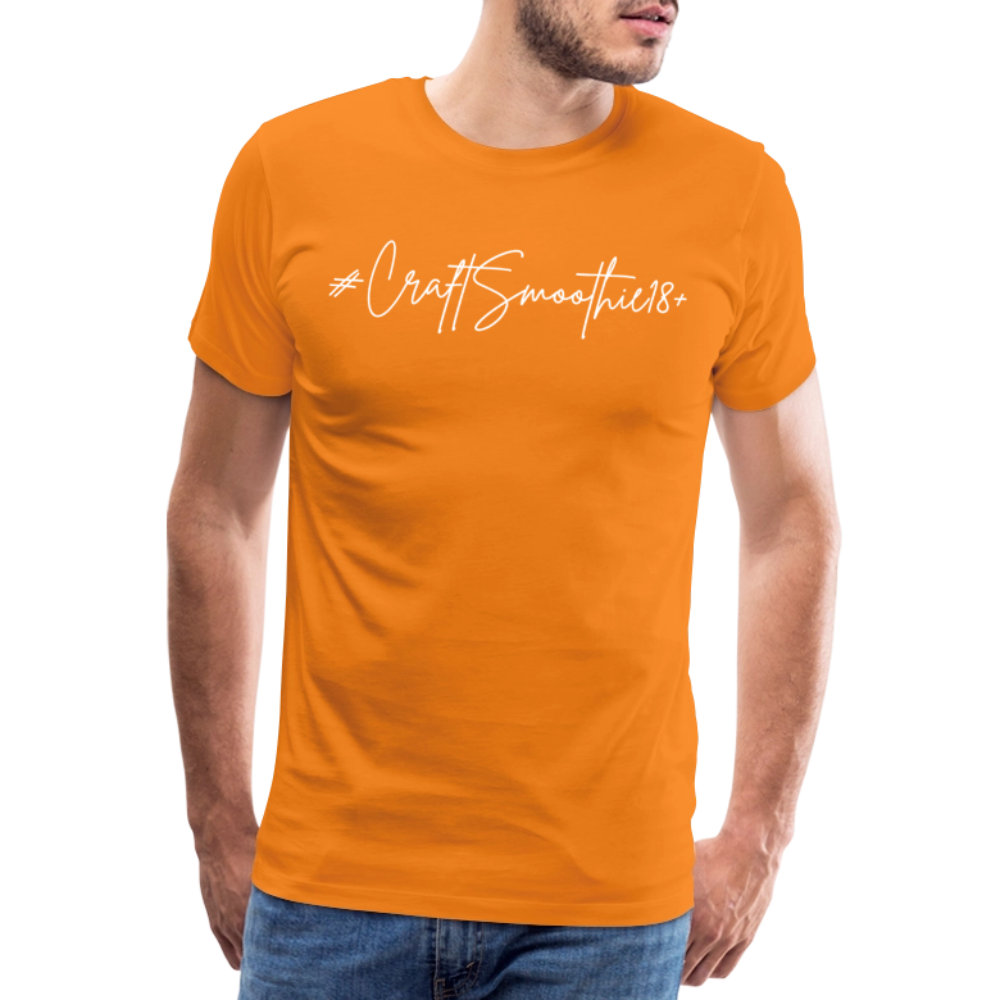 #CraftSmoothie18+ - Männer Premium T-Shirt - Orange