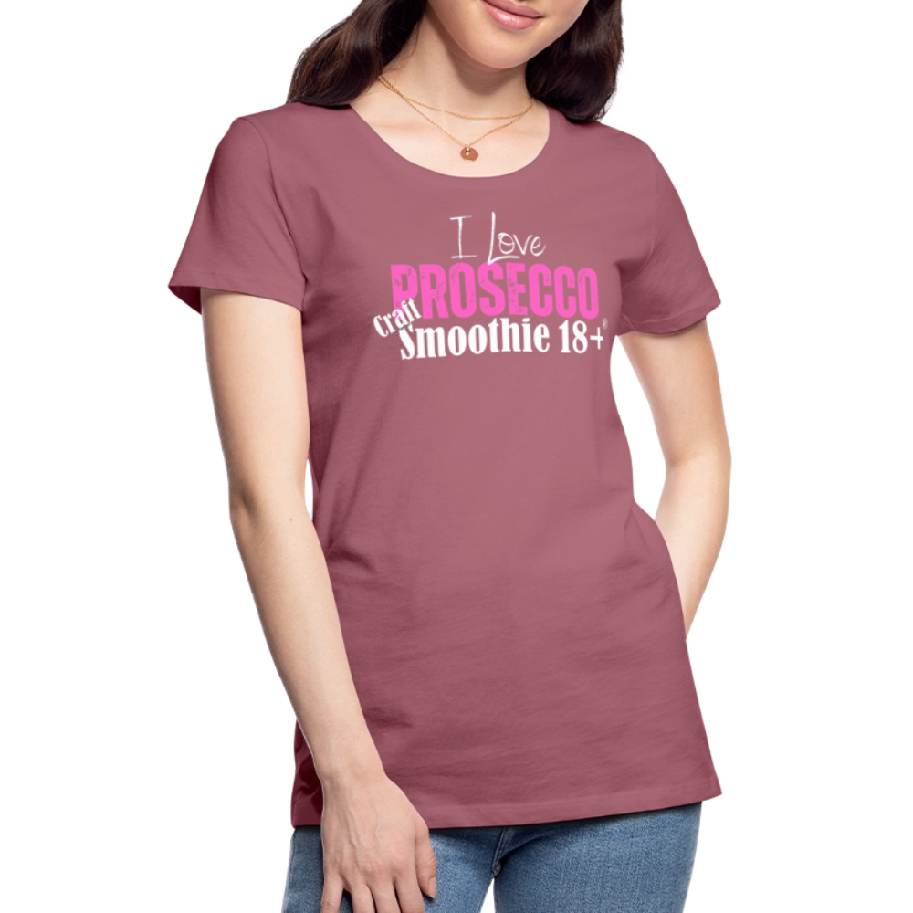 I love Prosecco - Frauen Premium T-Shirt - Malve