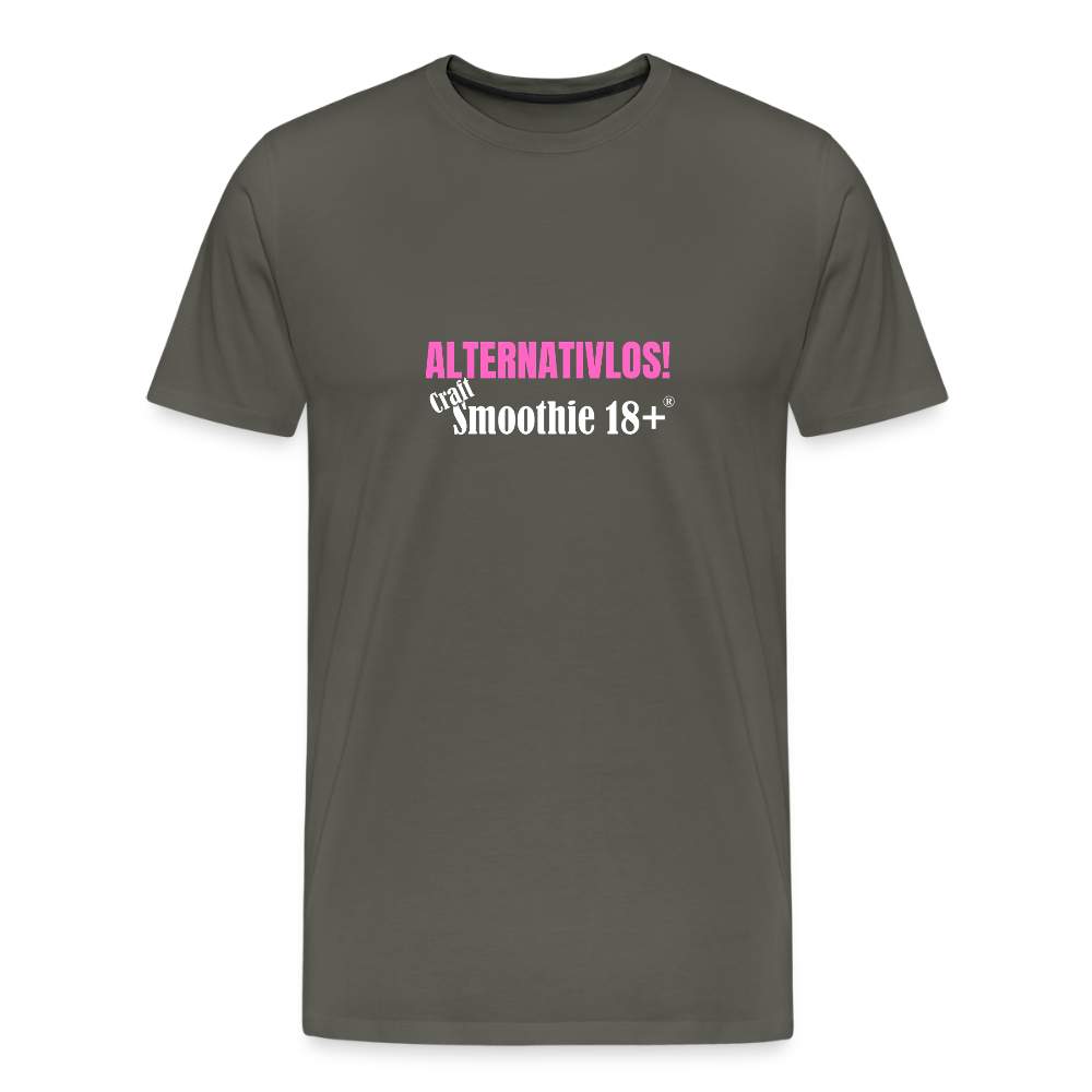 Alternativlos - Männer Premium T-Shirt - Asphalt