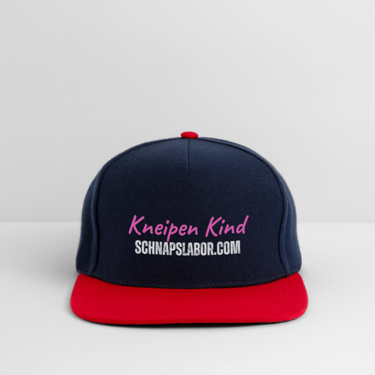Kneipen Kind - Snapback Cap - Navy/Rot