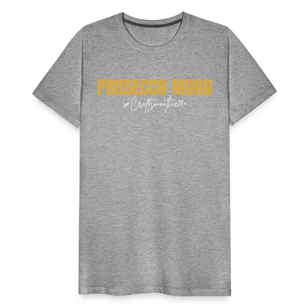 Prosecco Mood - Männer Premium T-Shirt - Grau meliert