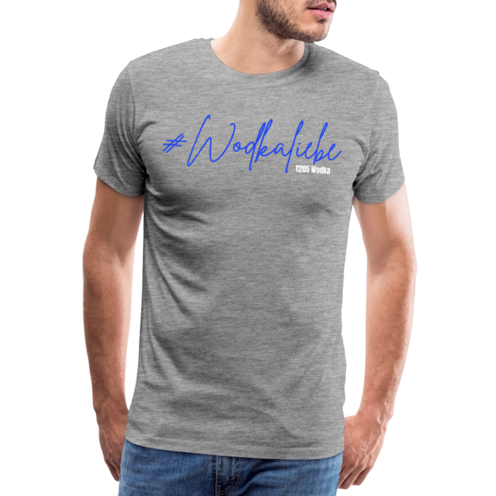#Wodkaliebe 1205 - Männer Premium T-Shirt - Grau meliert