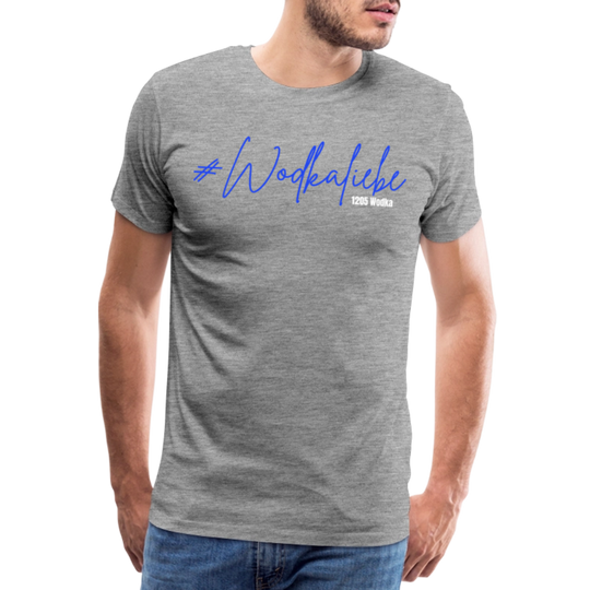 #Wodkaliebe 1205 - Männer Premium T-Shirt - Grau meliert