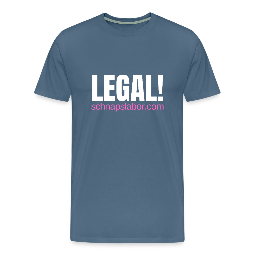 Legal - Männer Premium T-Shirt - Blaugrau