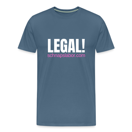 Legal - Männer Premium T-Shirt - Blaugrau