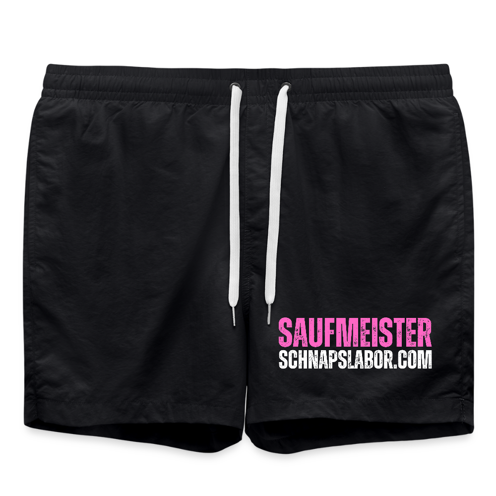 Saufmeister - Badeshorts - Schwarz