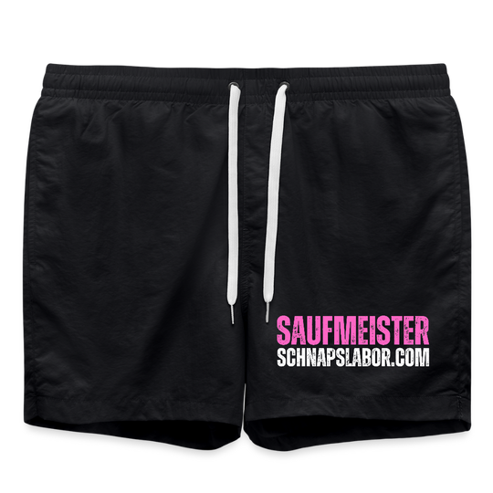 Saufmeister - Badeshorts - Schwarz