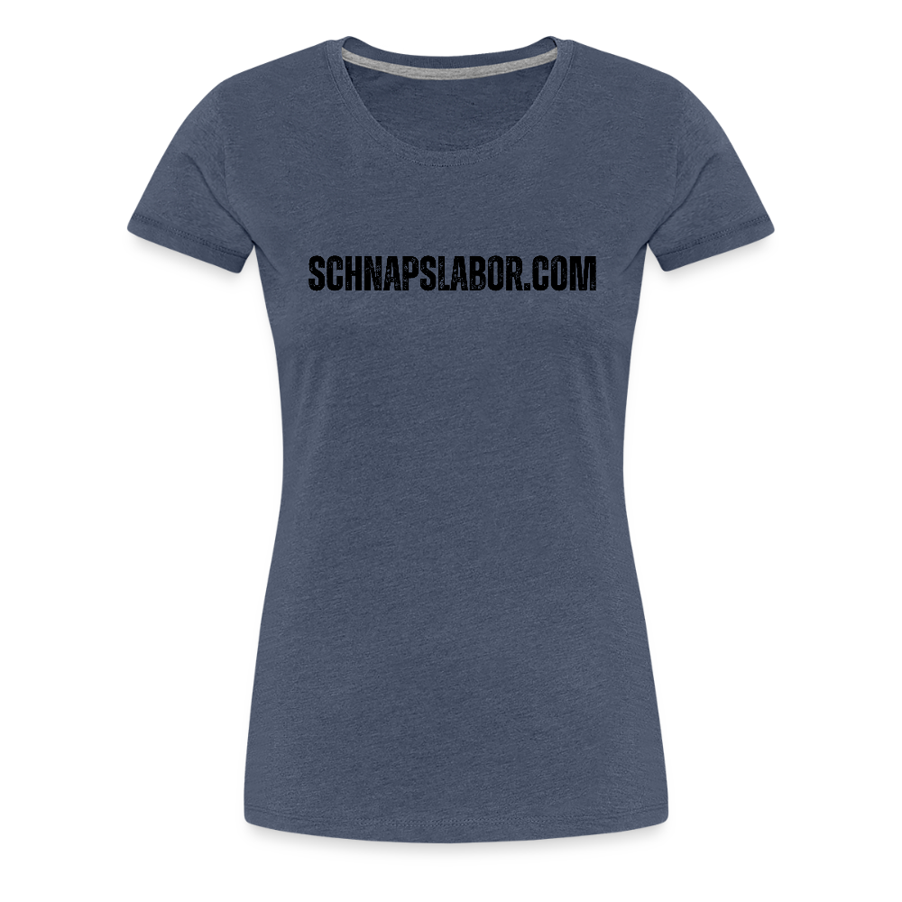 Schnapslabor - "Frauen Premium T-Shirt" - Blau meliert