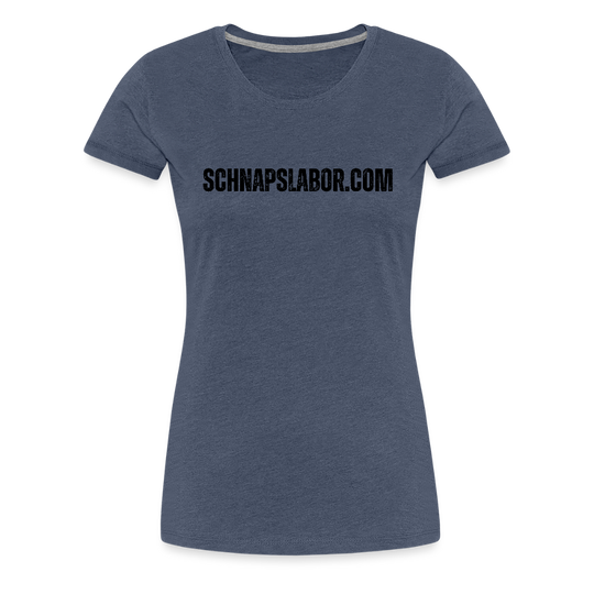 Schnapslabor - "Frauen Premium T-Shirt" - Blau meliert