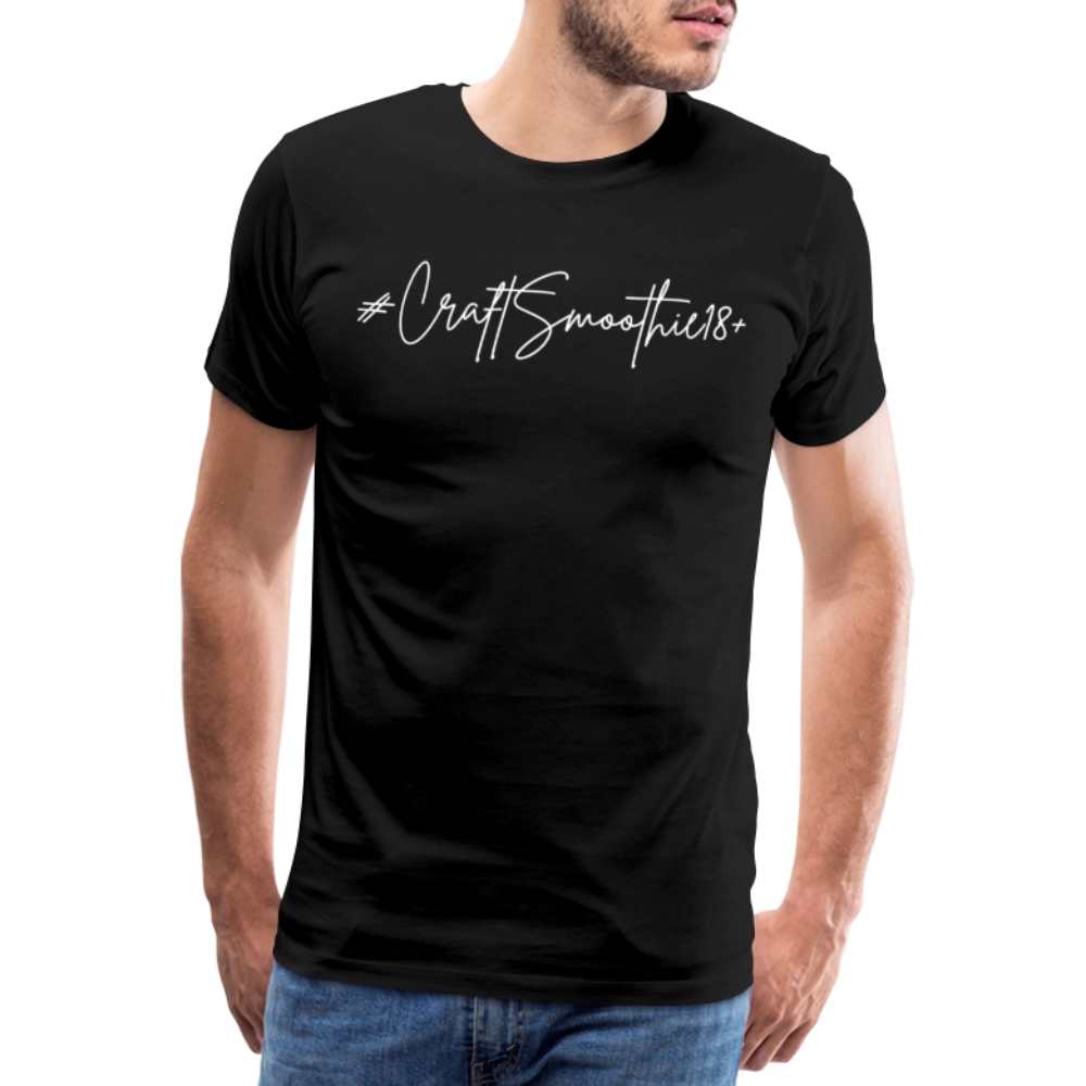 #CraftSmoothie18+ - Männer Premium T-Shirt - Schwarz