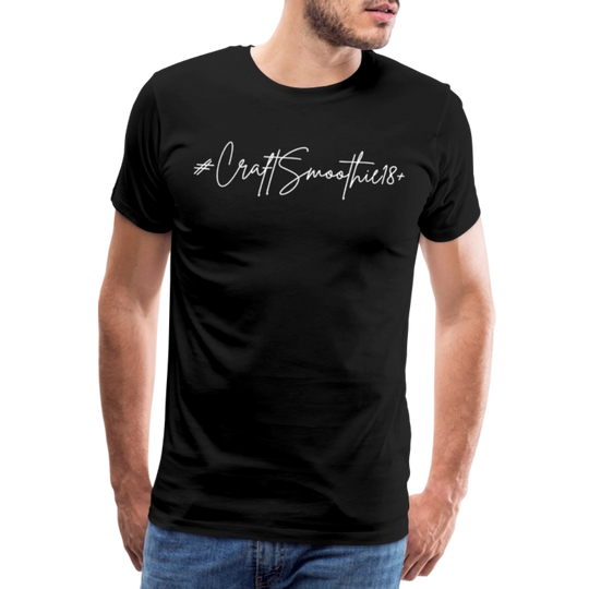 #CraftSmoothie18+ - Männer Premium T-Shirt - Schwarz