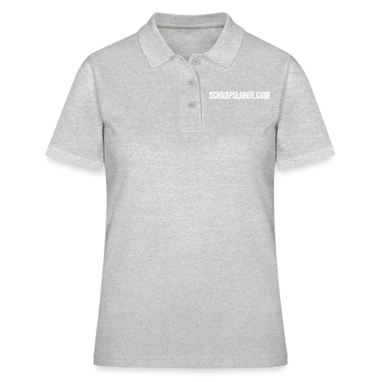 Schnapslabor - Frauen Poloshirt - Grau meliert