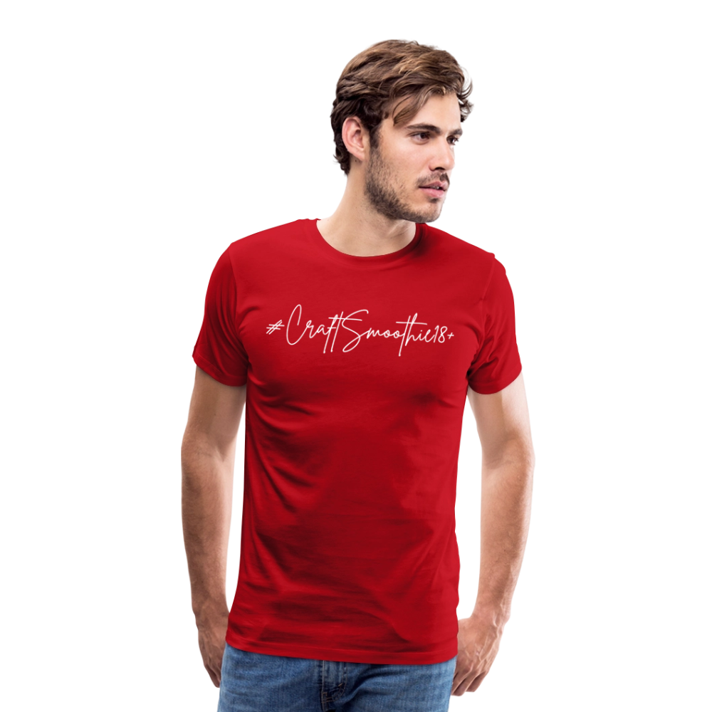 #CraftSmoothie18+ - Männer Premium T-Shirt - Rot